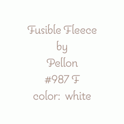 Pellon - Stabilizer - 987F Fusible Fleece